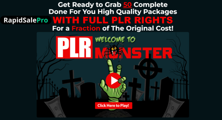 PLR Monster 50 Product Packages Complete With Full PLR Rights Review