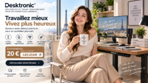Desktronic Avis 2026 : Un bureau assis-debout premium vaut-il vraiment le coup ?