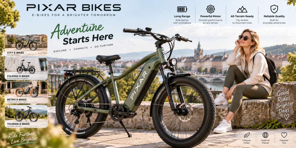 PIXAR E-Bikes Review: Smart Design, Smooth Power & Longer Adventures